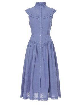 Pamela Love Blue eyelet midi dress